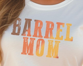 Barrel Racing Mom Tee: Western Graphic T-Shirt