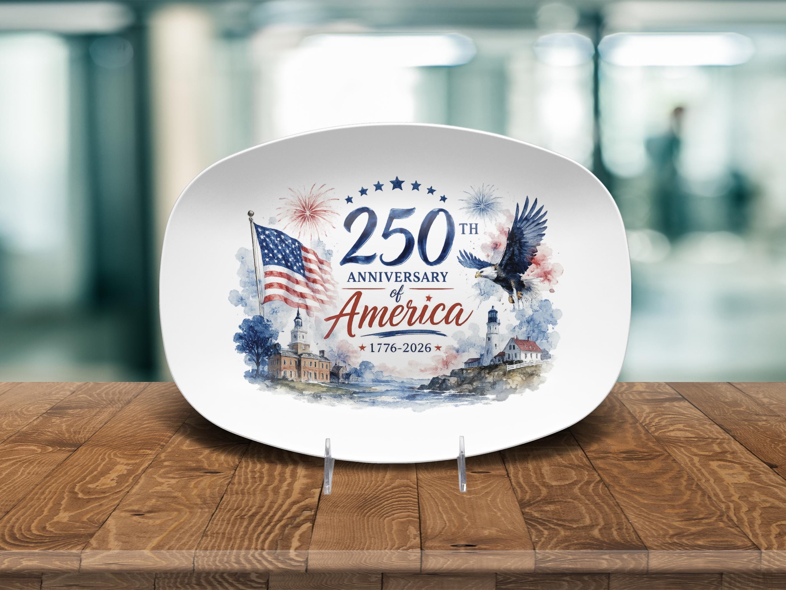 America 250 Ceramic Plate - Etsy