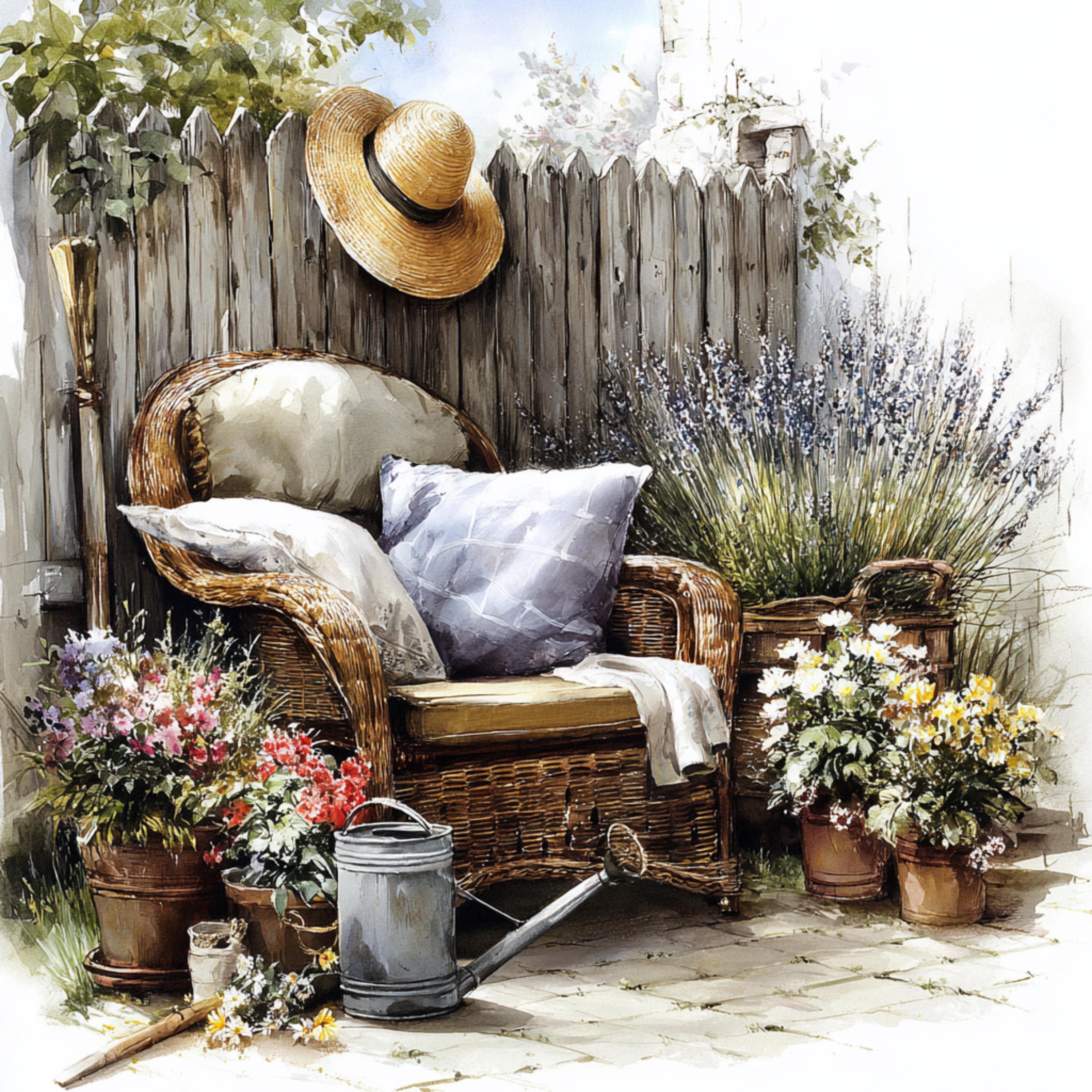 20 PNG Garden Sitting Area Clipart Garden Sofa Clipart Floral Garden ...