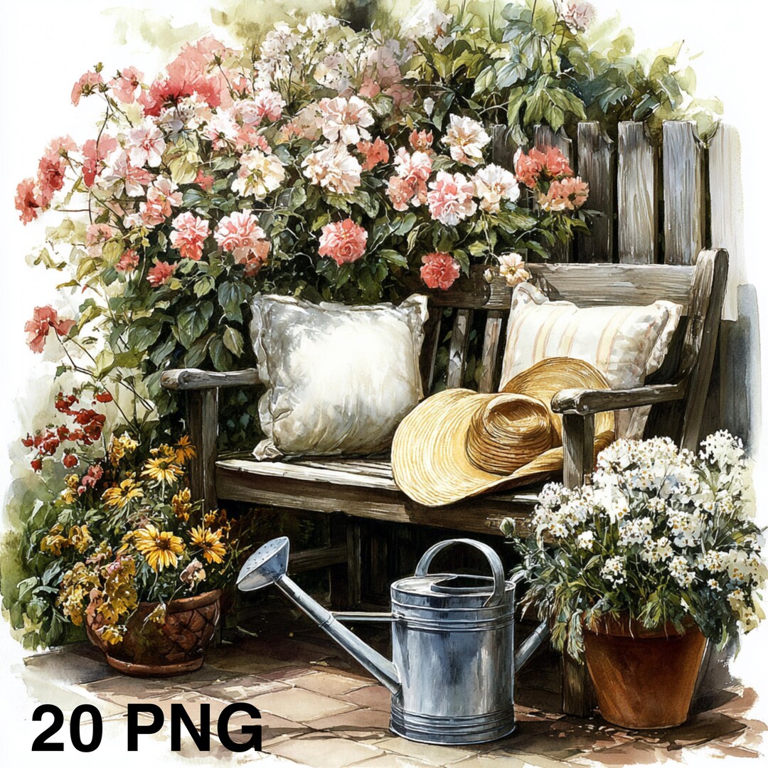 20 PNG Garden Sitting Area Clipart Garden Sofa Clipart Floral Garden ...