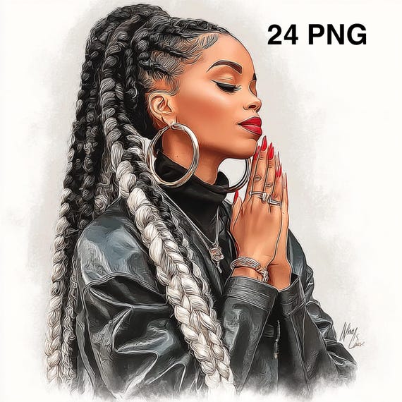 24 PNG Black woman Praying African American Woman Praying Meditation clipart Christian Prayer  Digital Download African American Faith
