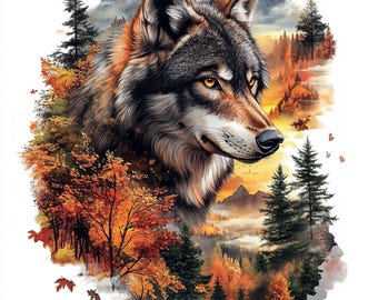 20 PNG Wolf Clipart Bundle  Printable Wolf Nature Watercolor wolf Paper crafts Cute Wolf Wildlife Art Commercial Use Digital download