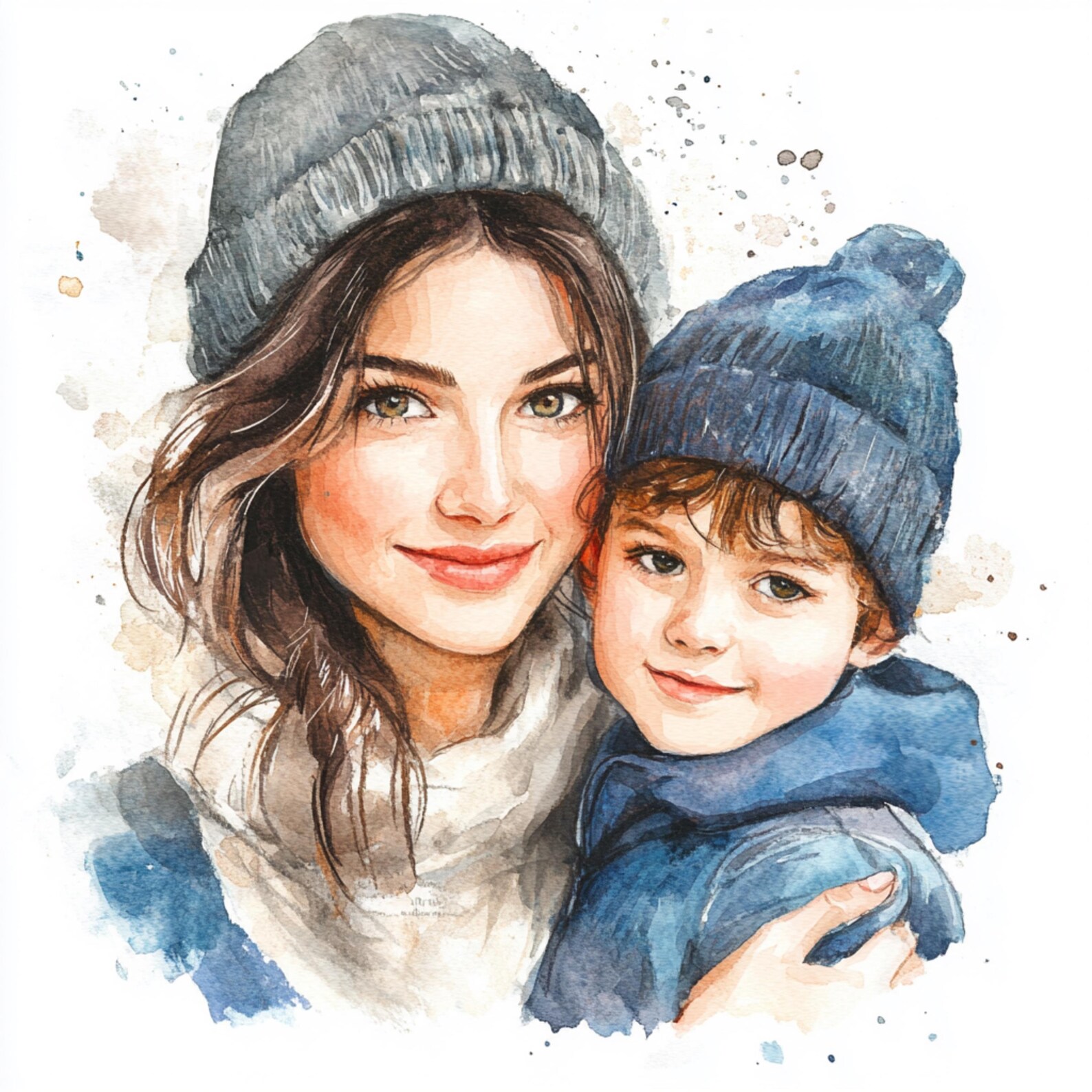 23 PNG Watercolor Mother's Day Clipart Mom and Baby Clipart Mother ...