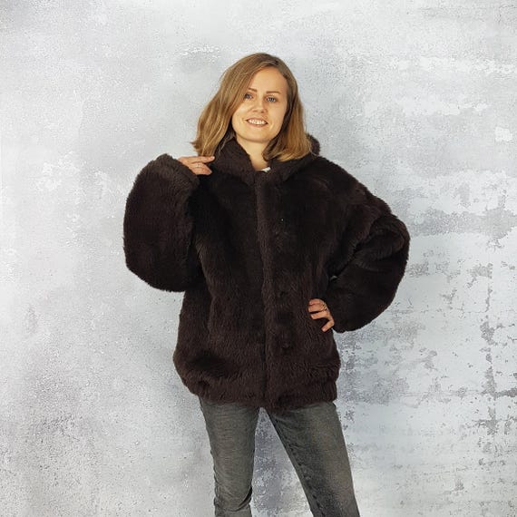 ブラウン フェイクファー オーバーサイズコート PUBLUX/フェイクファーコート 限定展開｜Daytona Park(FREAK'S STORE