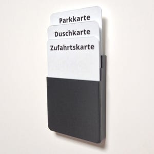 Camping Kartenhalter – 3D-Druck Zubehör fürs Wohnmobil & Camper – Halterung für Zugangskarten u. Stellplatzkarten im Fahrerhaus
