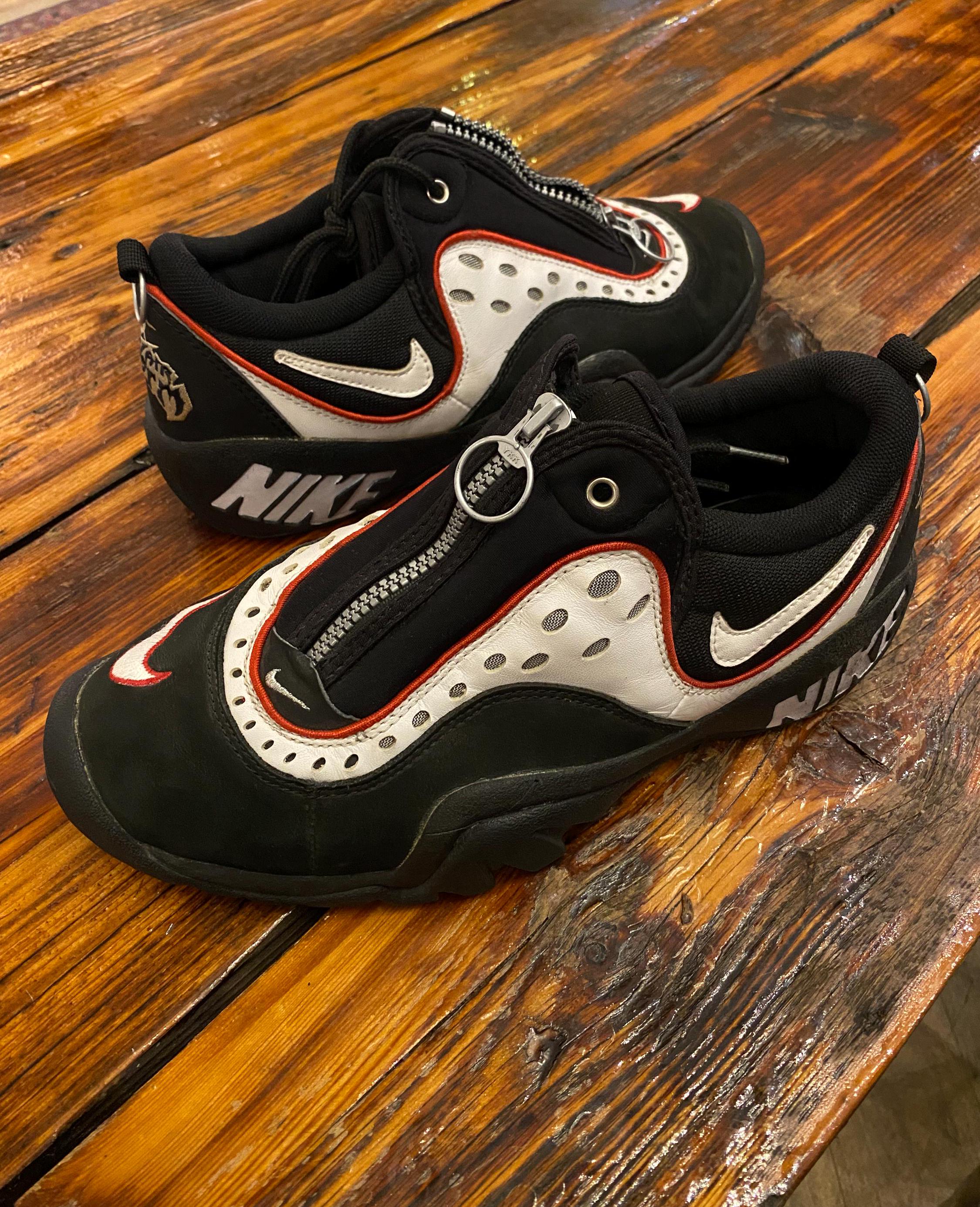 96年製 NIKE AIR WORM NDESTRUKT OG 130295-011 9 27cm ナイキ エア ワーム ロッドマン NBA 加水分解 オリジナル ビンテージ 90s バッシュ Dennis Rodman X Nike Air Worm Ndestrukt 1996 OG Size 10 | NBA