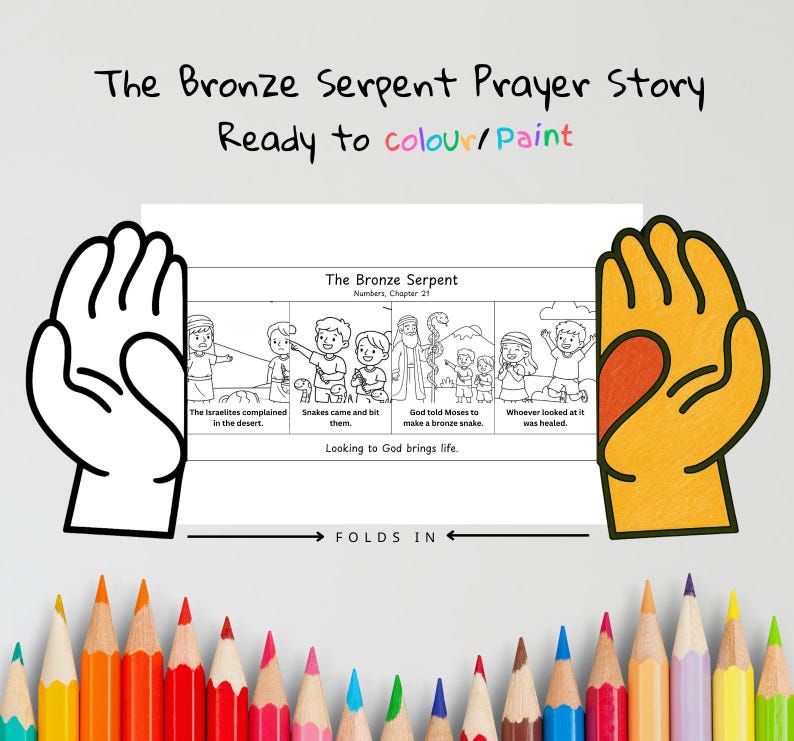 Bronze Serpent Prayer Hands Craft: listing photo