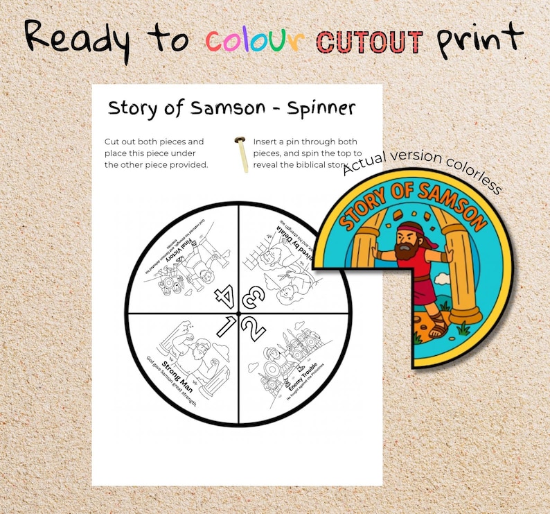 Story of Samson Story Wheel Craft: listing photo