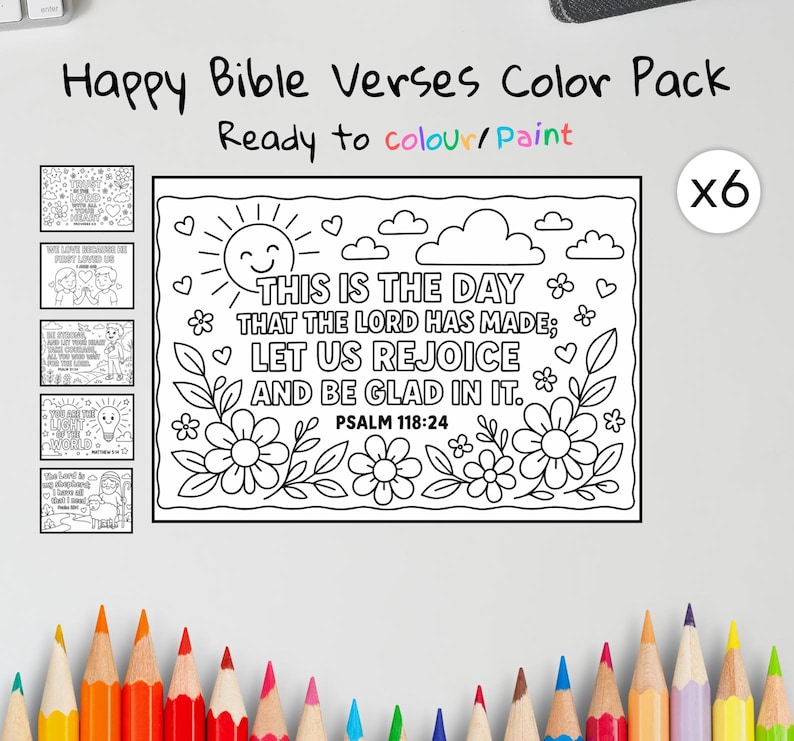 Happy Bible Colouring Pages: listing photo