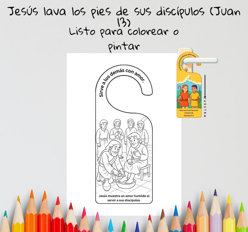 Jesus Washes the Disciples’ Feet (Spanish): listing photo