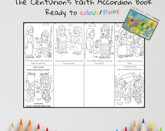 The Centurion’s Faith Bible Craft | Kids Sunday School Activity | Bible Coloring & Sequencing Craft | Matthew 8 Lesson
