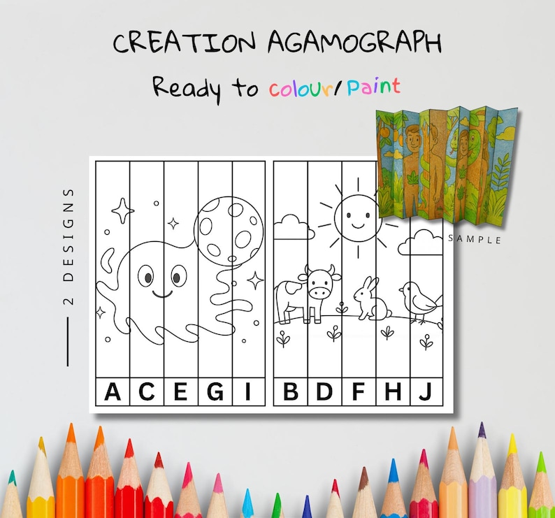 Creation Story Agamograph Craft: listing photo