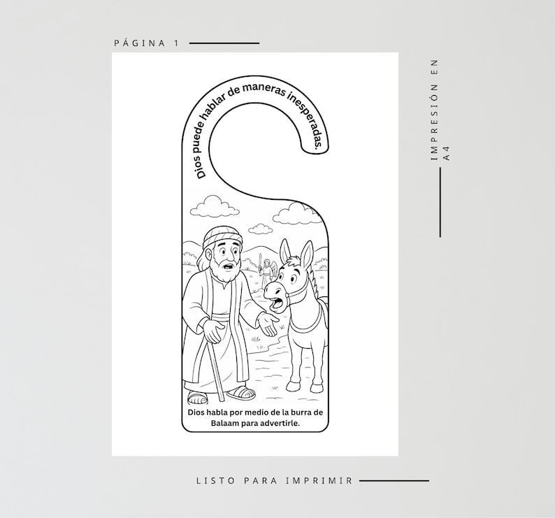 Balaam and the Talking Donkey (Spanish): listing photo