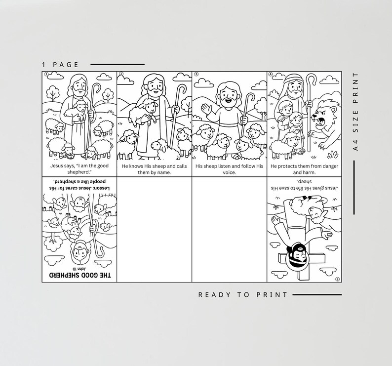 The Good Shepherd Bible Craft | Kids Sunday School Activity | Bible ...