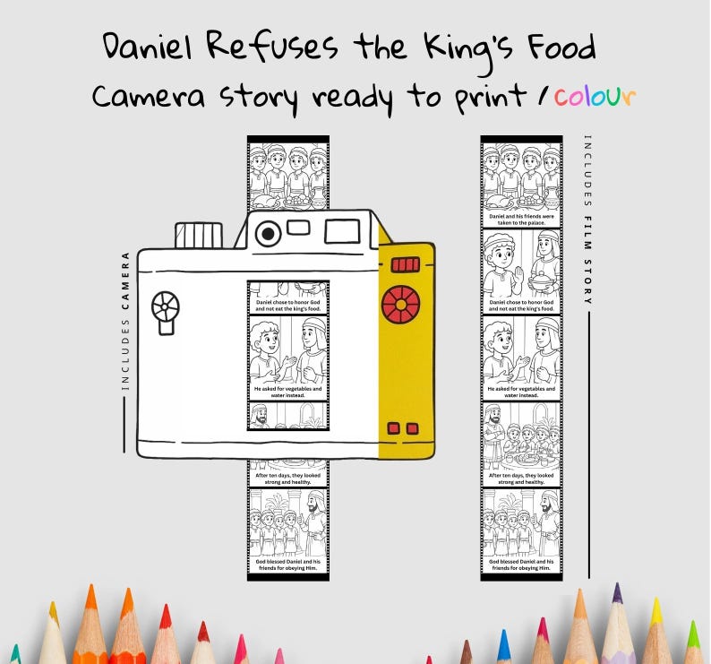 Daniel Refuses the King’s Food Camera Craft: listing photo
