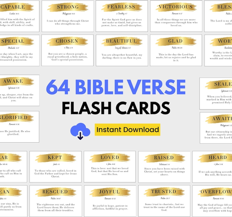 64 Bible Verse Cards: listing photo