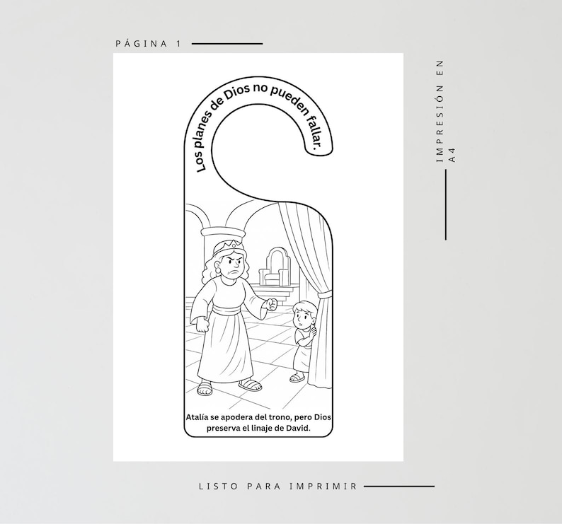 Queen Athaliah Usurps the Throne (Spanish): listing photo
