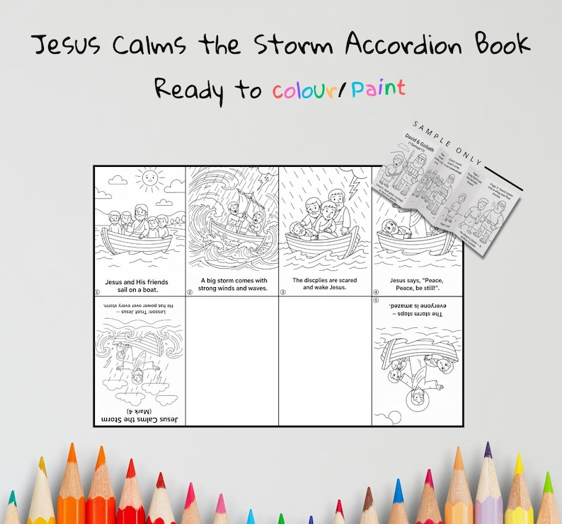 Jesus Calms the Storm Bible Craft | Kids Sunday School Activity | Bible ...