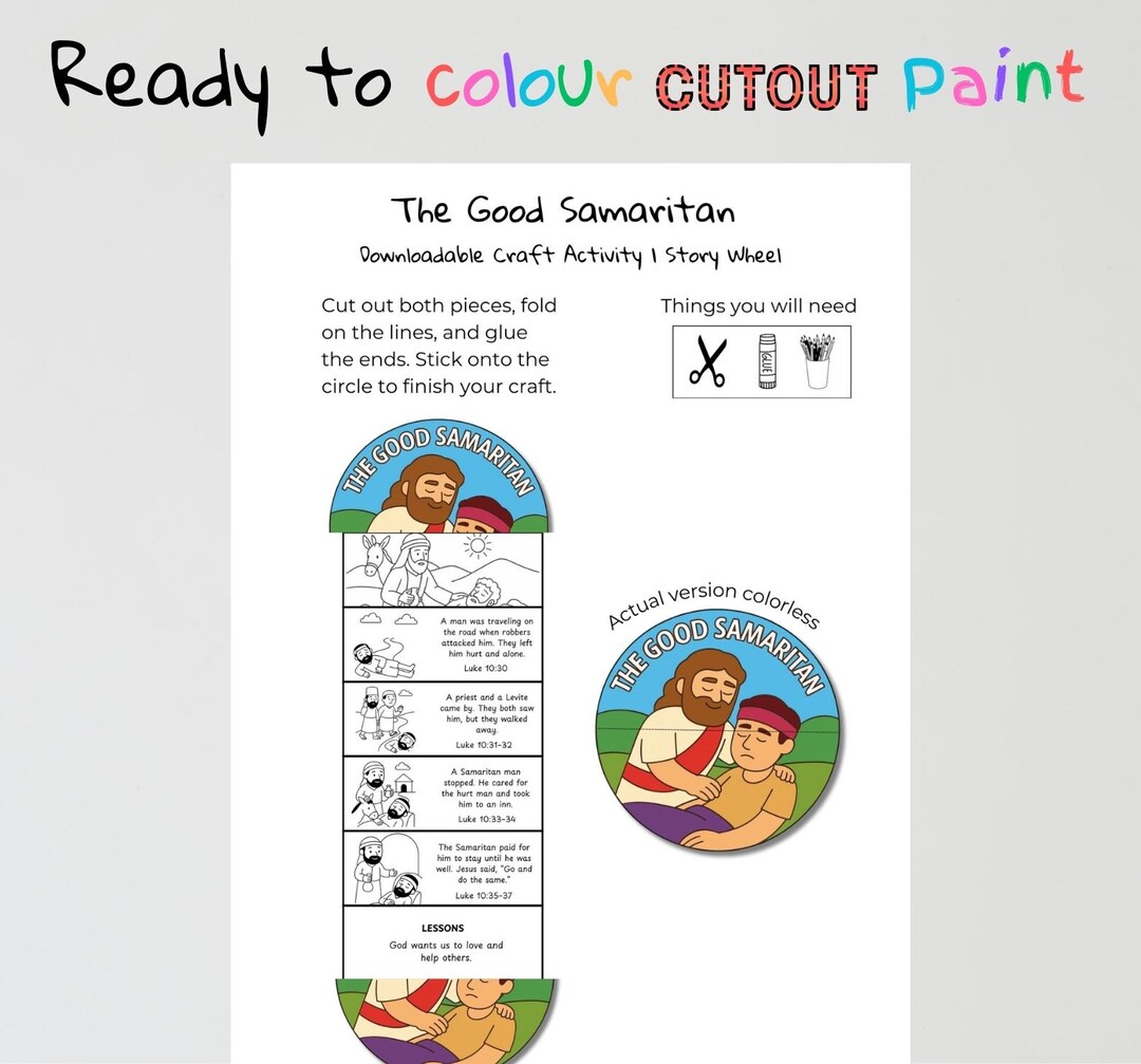 Good Samaritan Bible Craft | Luke 10 Sunday School Activity | Love Your ...
