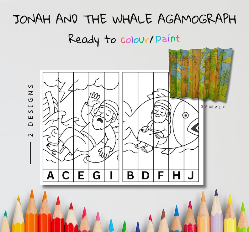 Jonah and the Whale Agamograph Craft: listing photo