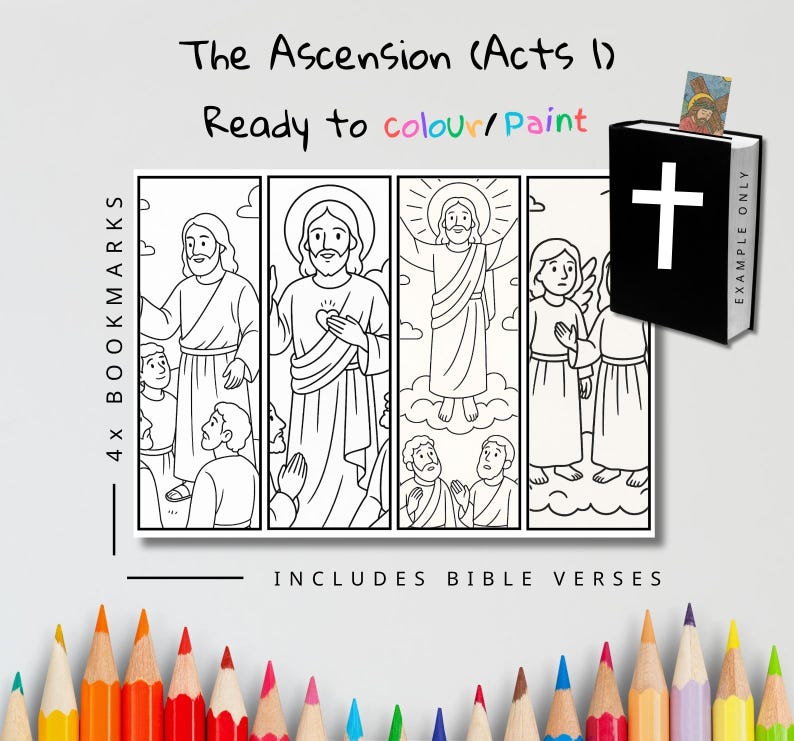 The Ascension Bible Verse Bookmarks: listing photo