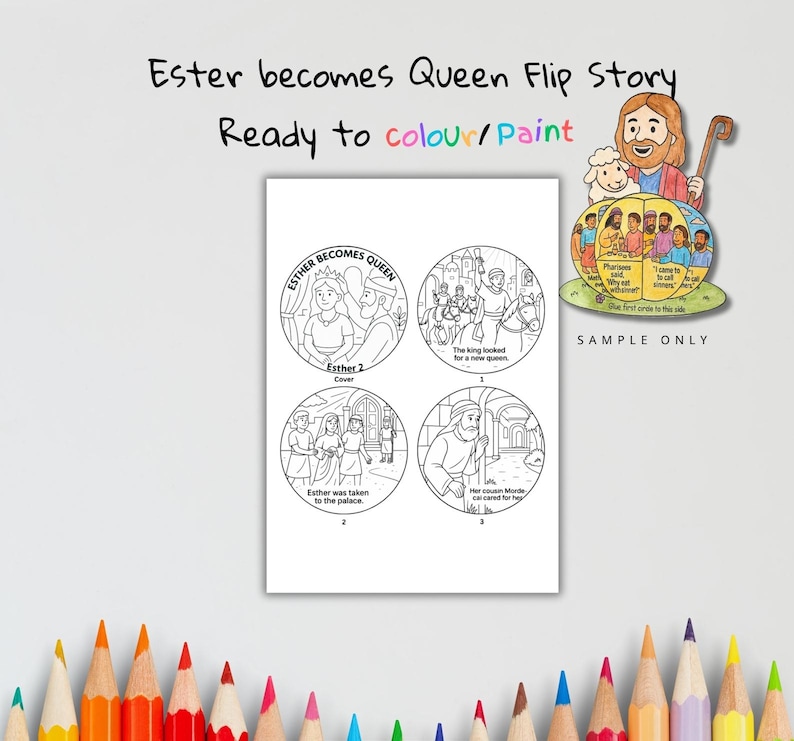 Esther Becomes Queen 3D Bible Craft: listing photo