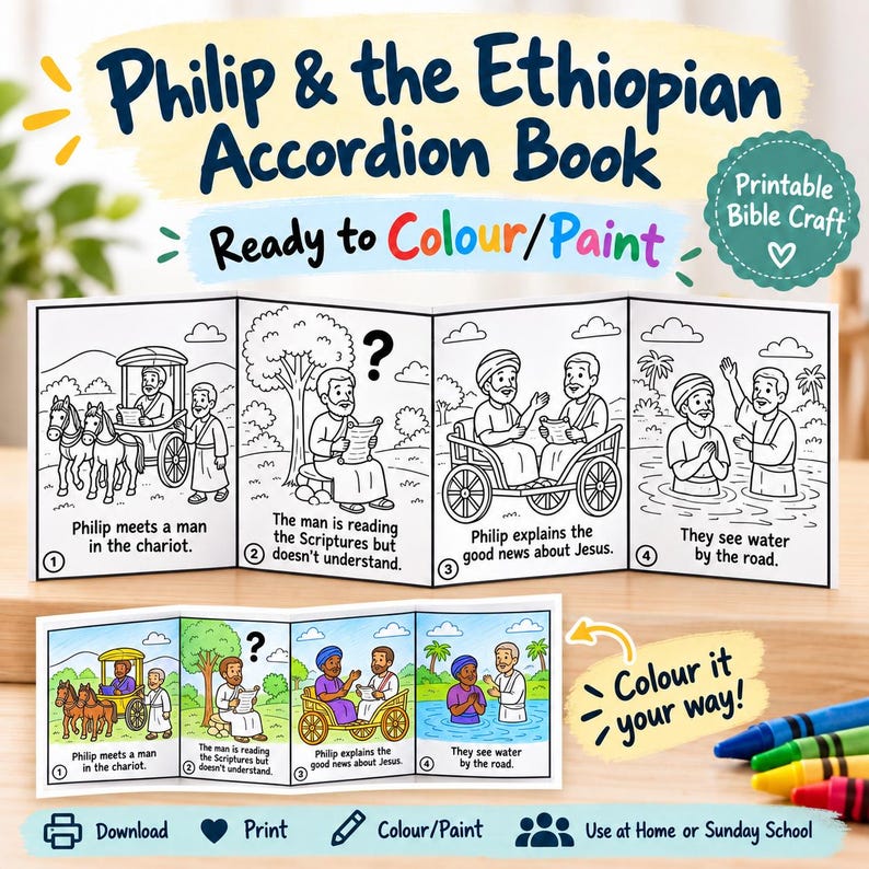 Philip and the Ethiopian Accordion Bible Story Book: listing photo