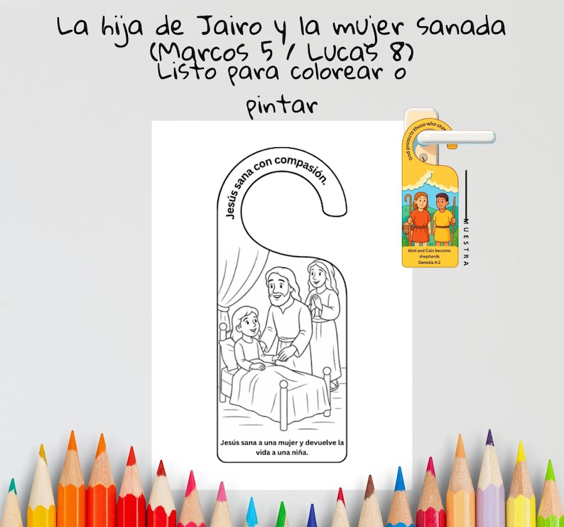 Jairus’ Daughter and the Woman Healed (Spanish): listing photo