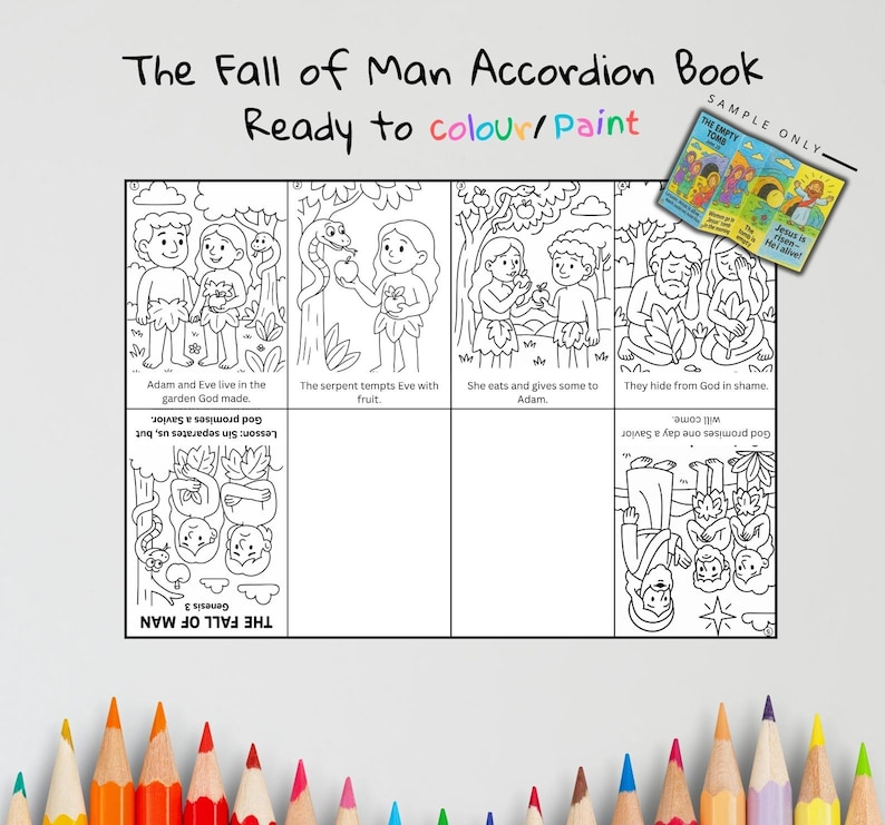 The Fall of Man Bible Sequencing Craft: listing photo