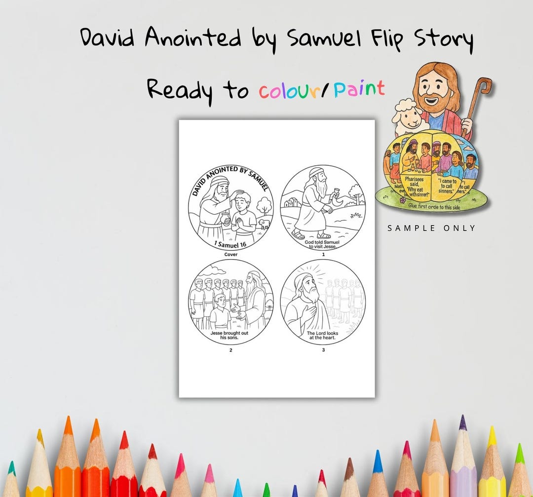 David Anointed by Samuel (1 Samuel 16) | Jesus 3D Bible Story Craft ...