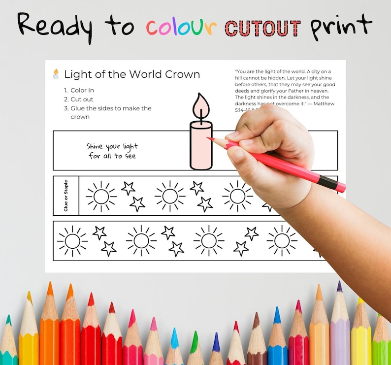 Light of the World Bible Crown Craft: listing photo