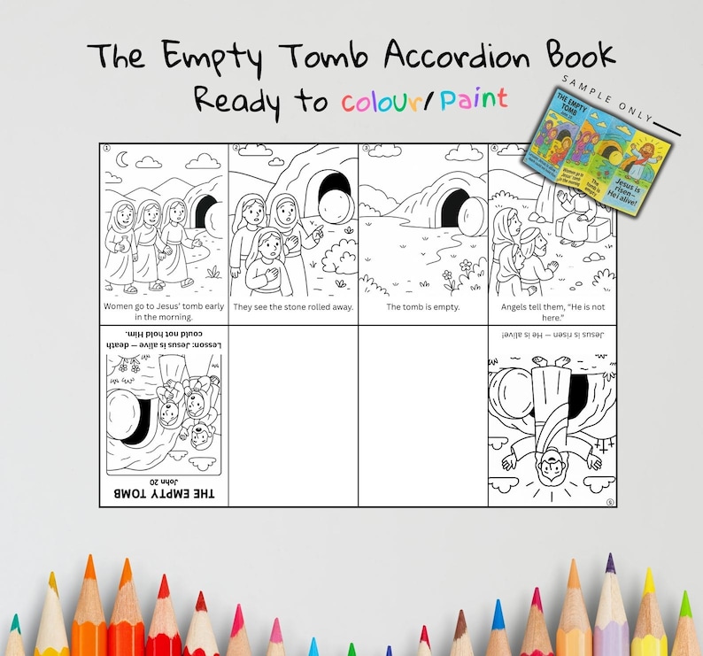 The Empty Tomb Bible Sequencing Craft: listing photo