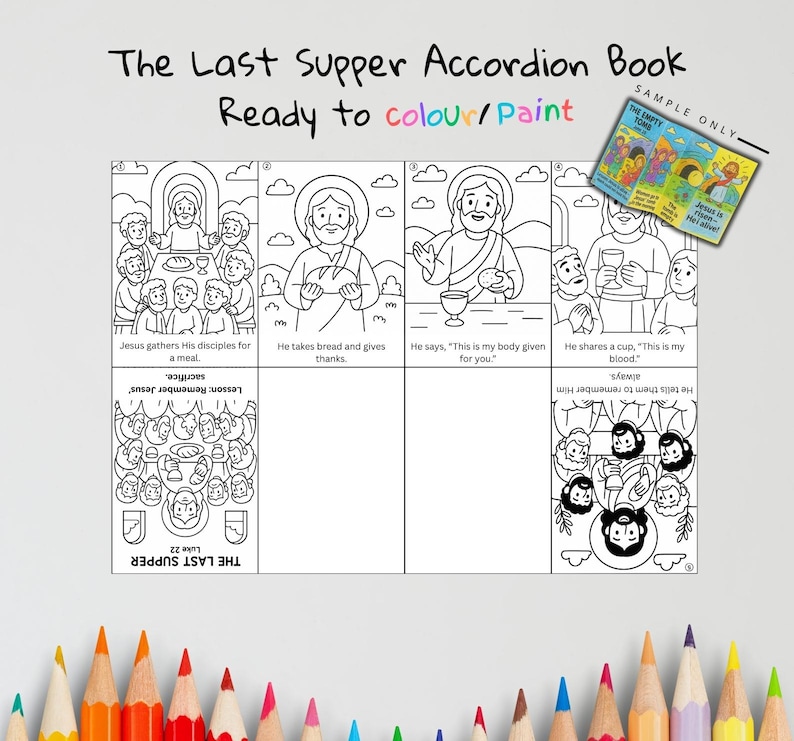 The Last Supper Bible Sequencing Craft: listing photo