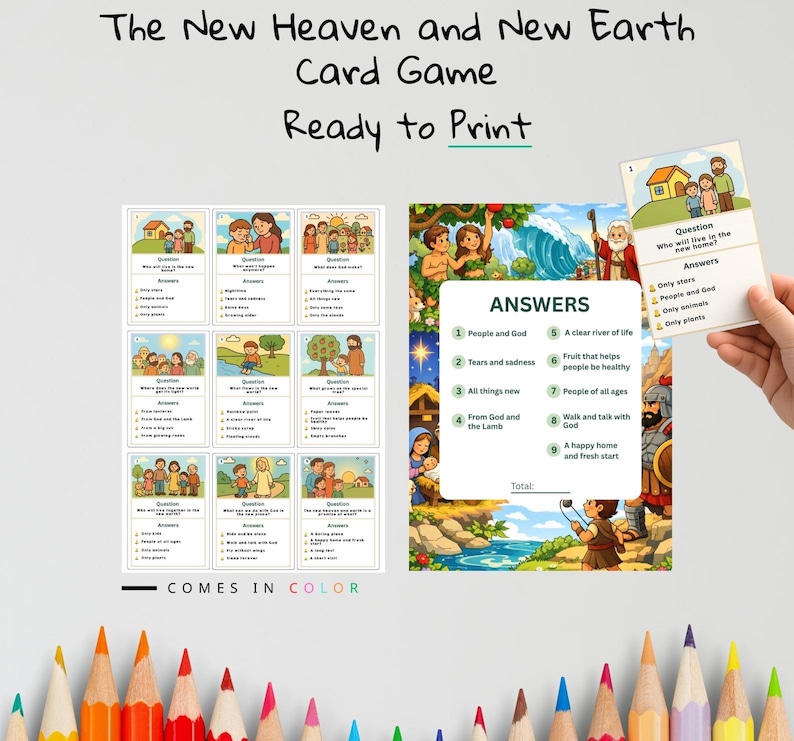 The New Heaven and New Earth Bible Card Game: listing photo