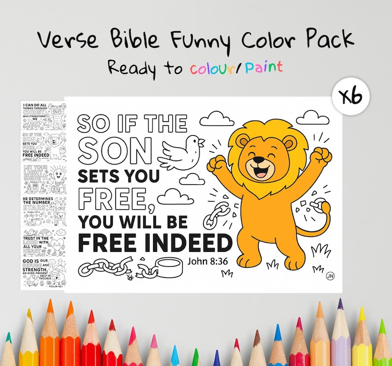 Funny Bible Colouring Pages: listing photo