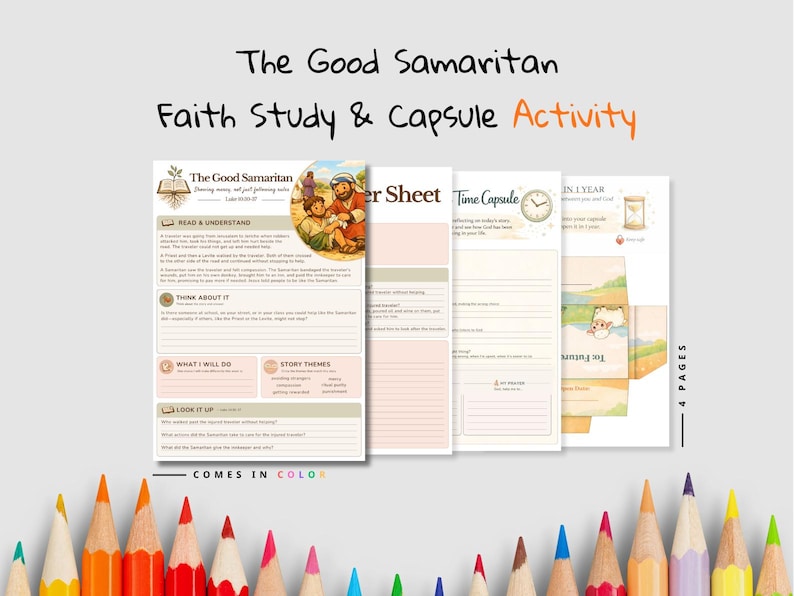The Good Samaritan Faith Time Capsule Pack: listing photo