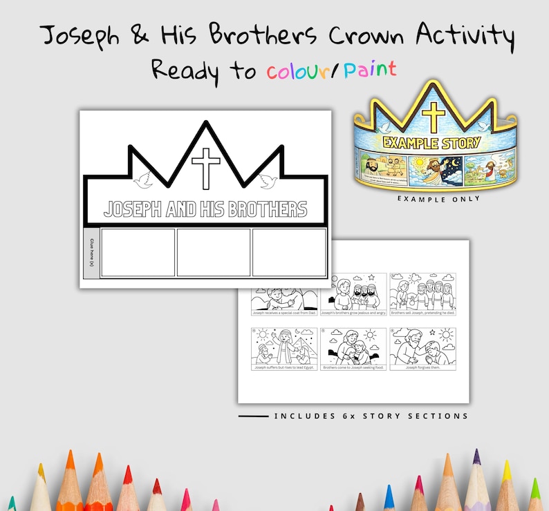 Joseph and His Brothers Bible Crown Craft: listing photo