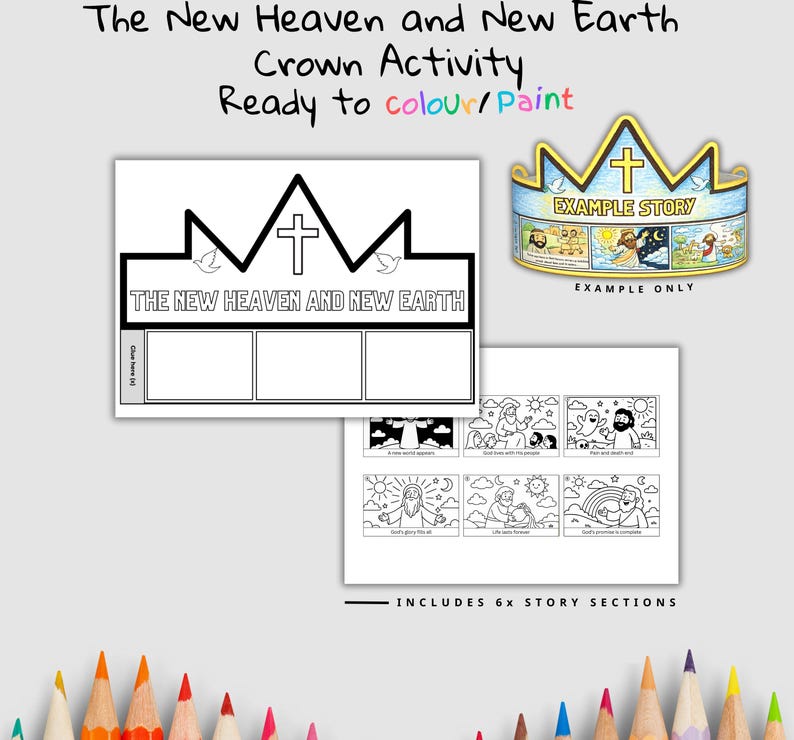 New Heaven Earth Bible Crown Craft: listing photo