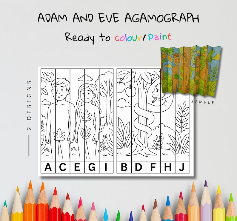Adam and Eve Agamograph Craft: listing photo