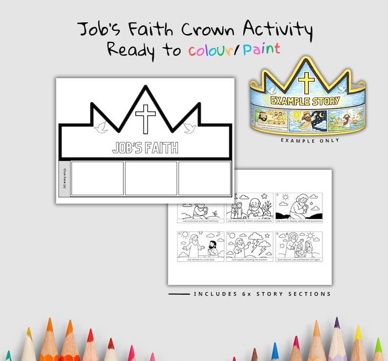 Job’s Faith Bible Crown Craft: listing photo