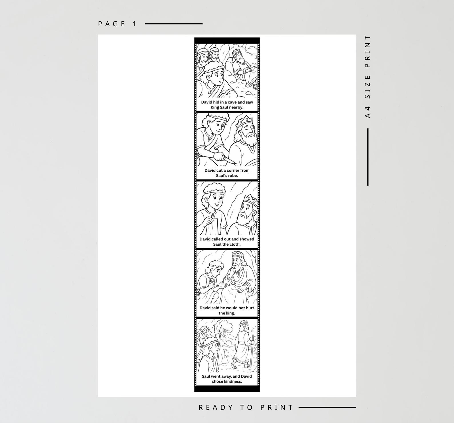 David Spares King Saul Bible Camera Film Craft – Bible Coloring ...