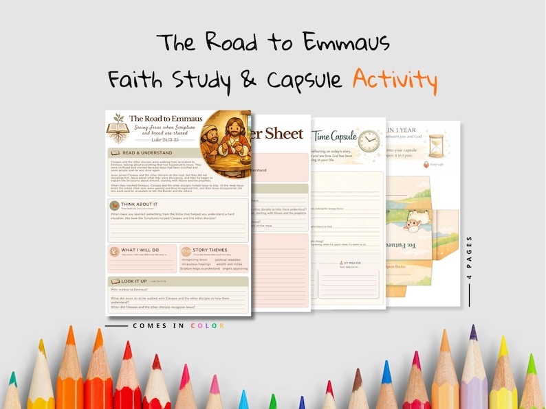 The Road to Emmaus Faith Time Capsule Pack: listing photo