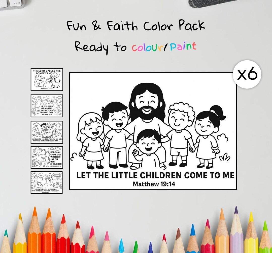 Fun & Faith Bible Coloring Pages – Adorable Christian Activity for Kids ...