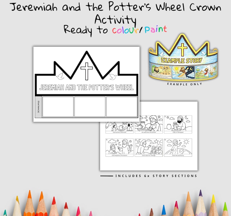 Potter’s Wheel Bible Crown Craft: listing photo