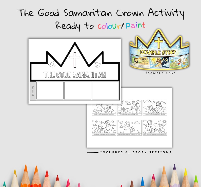 Good Samaritan Bible Crown Craft: listing photo