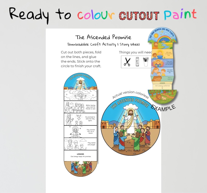 The Ascended Promise Fold-Out Bible Craft: listing photo