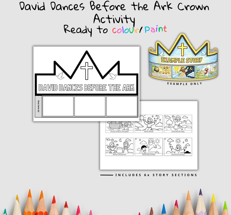 David Dances Bible Crown Craft: listing photo