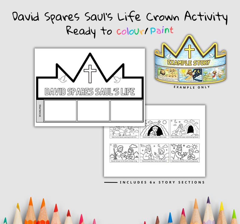 David Spares Saul Bible Crown Craft: listing photo