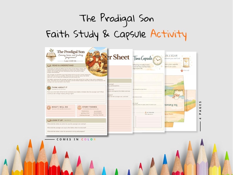 The Prodigal Son Faith Time Capsule Pack: listing photo