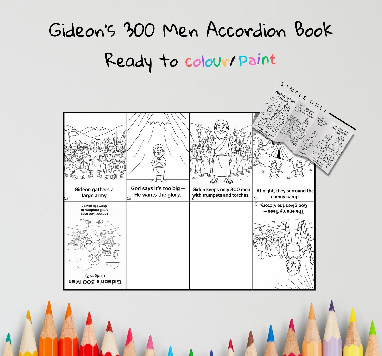 Gideon’s 300 Men Bible Craft | Kids Sunday School Activity | Bible ...